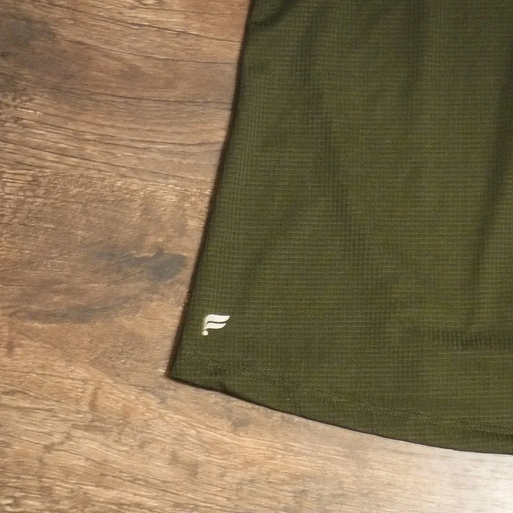 Fabletics Athletic Tank Top Racerback Olive Green Activewear Workout Fitness‎